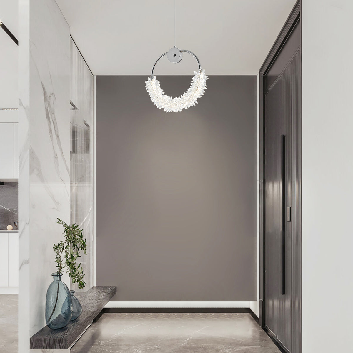 The Lucienne Crystal Linear Pendant Light