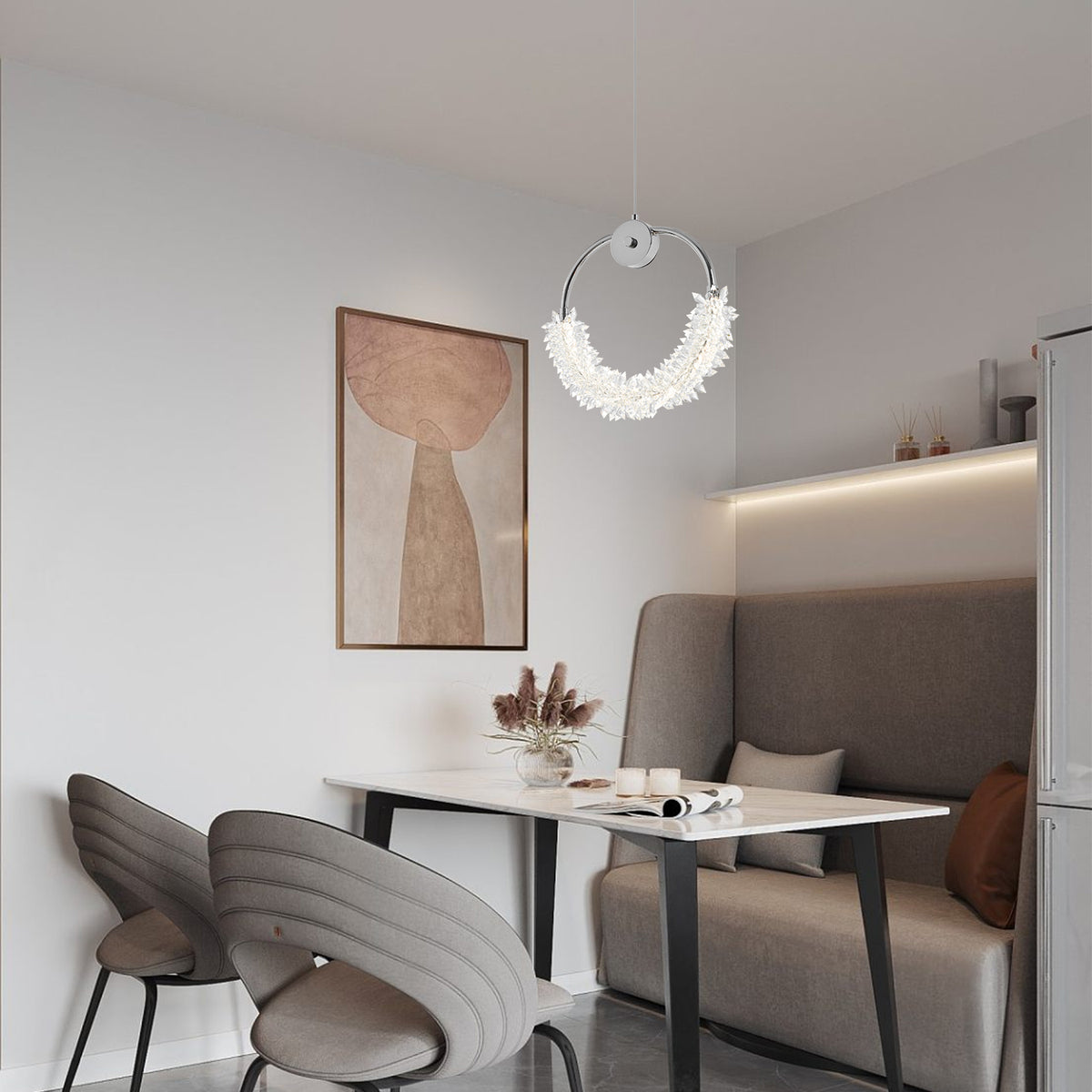 The Lucienne Crystal Linear Pendant Light