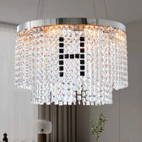 The Maison Round Crystal Chandelier