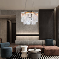 The Maison Round Crystal Chandelier