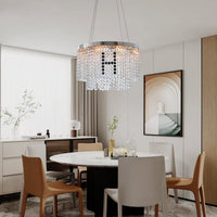 The Maison Round Crystal Chandelier