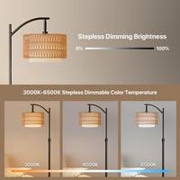 Boho Curved Floor Lamp