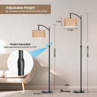 Boho Curved Floor Lamp