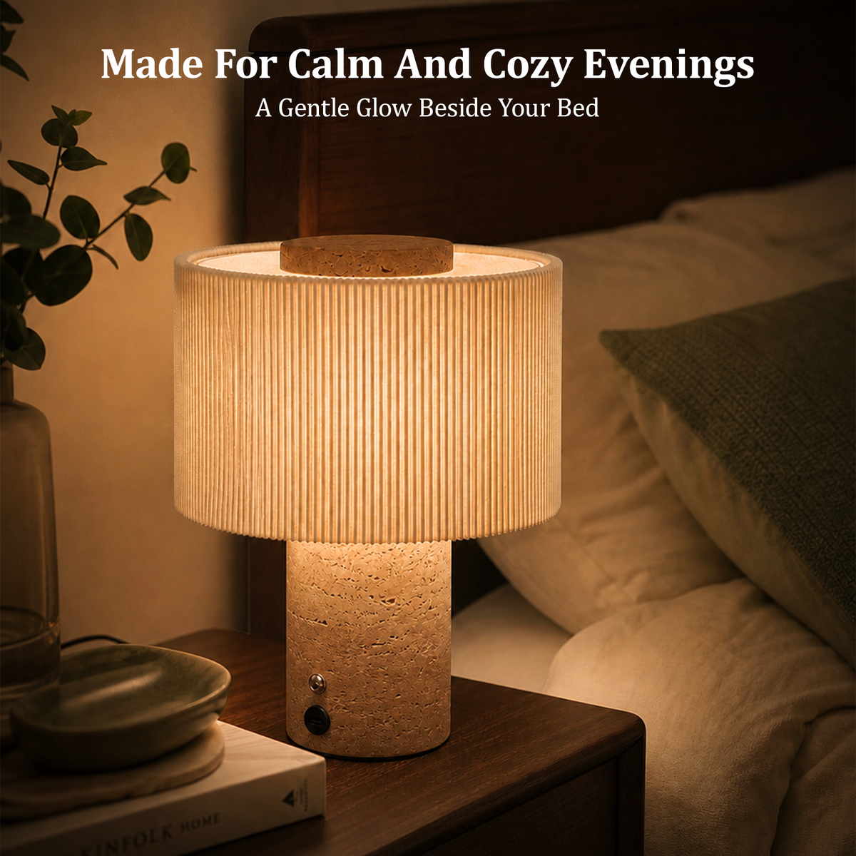 Aura Cordless Marble Table Lamp