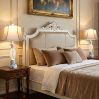 The Marguerite Vintage Carved Table Lamp Set