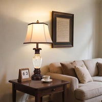 The Marguerite Vintage Carved Table Lamp Set
