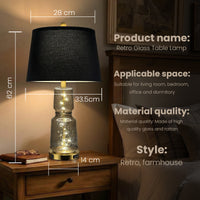The Verity Glass Fairy Light Table Lamp Set