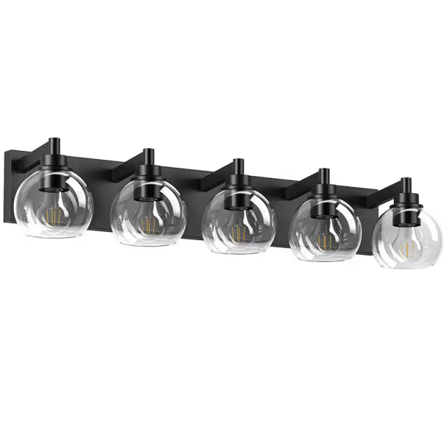 The Lucerne Globe Glass Vanity Light