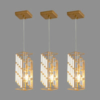 The Solstice Crystal Prism Pendant Light (Set of 3)
