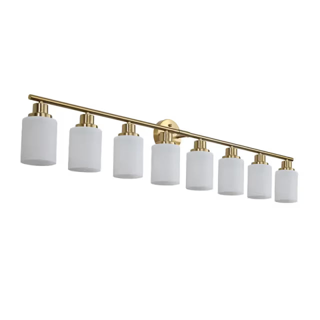The Lucerne Frosted Cylinder Vanity Light