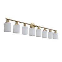 The Lucerne Frosted Cylinder Vanity Light