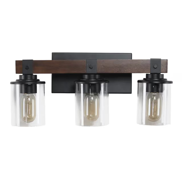 The Aspen Wood Beam Vanity Light