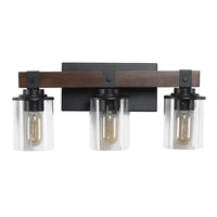The Aspen Wood Beam Vanity Light