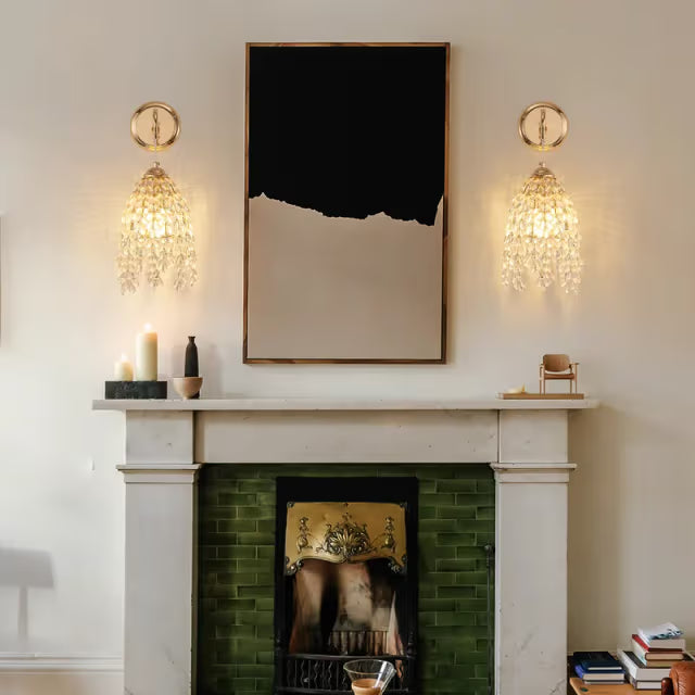 The Solstice Crystal Cluster Hanging Sconce (Set of 2)
