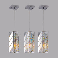 The Solstice Crystal Prism Pendant Light (Set of 3)