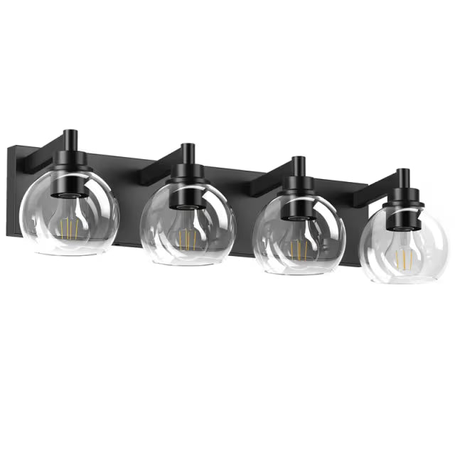 The Lucerne Globe Glass Vanity Light