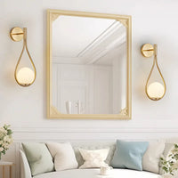 The Aurora Gilded Leaf Wall Sconce (Set of 2)