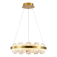 The Astoria Alabaster Ring Chandelier
