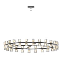 The Orion Crystal Cylinder Ring Chandelier