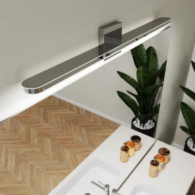 The Vespera Seamless Linear Chrome LED Vanity Light