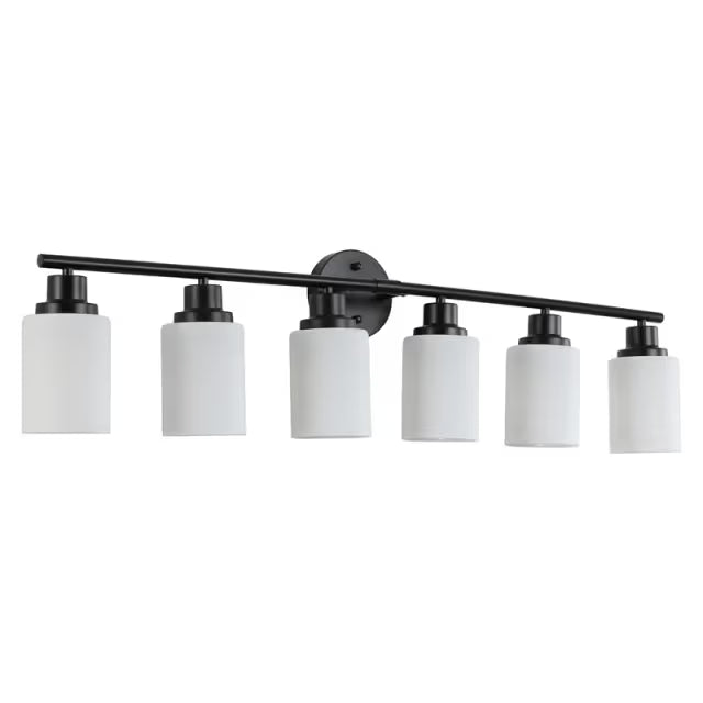 The Lucerne Frosted Cylinder Vanity Light