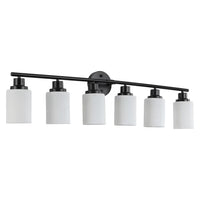 The Lucerne Frosted Cylinder Vanity Light