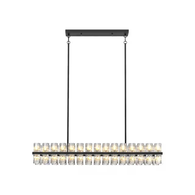 The Orion Crystal Cylinder Ring Chandelier