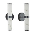 The Solstice Linear Marble Wall Light (Set of 2)