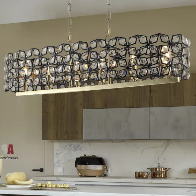 The Orion Geometric Lattice Linear Chandelier