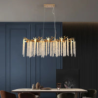 The Aurelius Crystal Raindrop Branch Chandelier