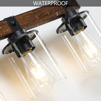 The Aspen Wood Beam Vanity Light