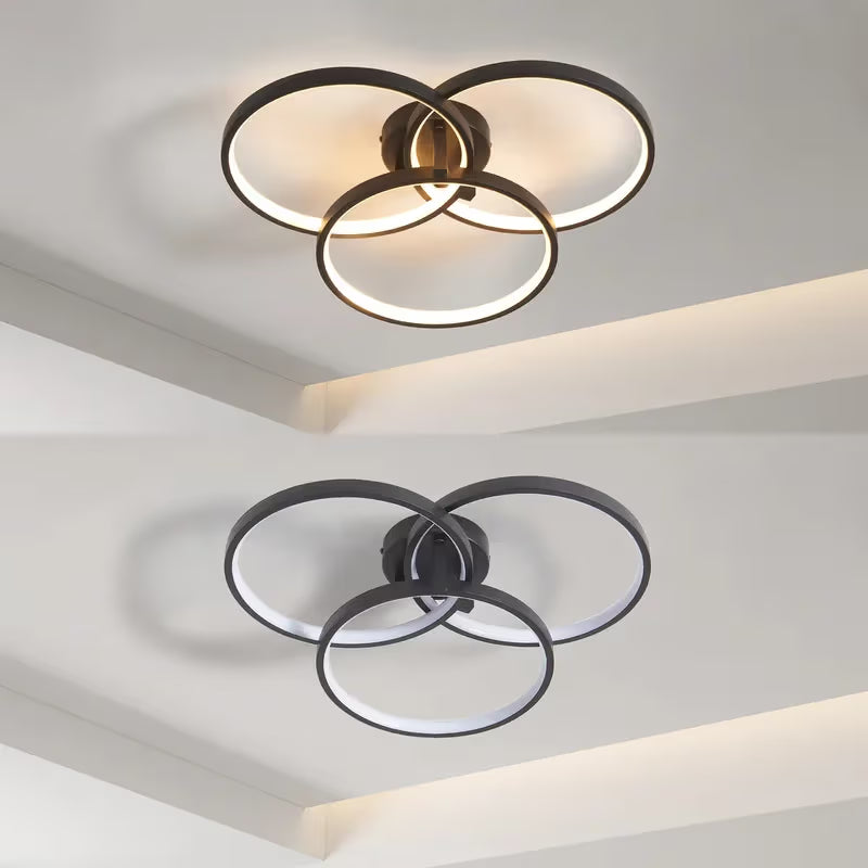 The Orion Interlocking Ring LED Ceiling Light