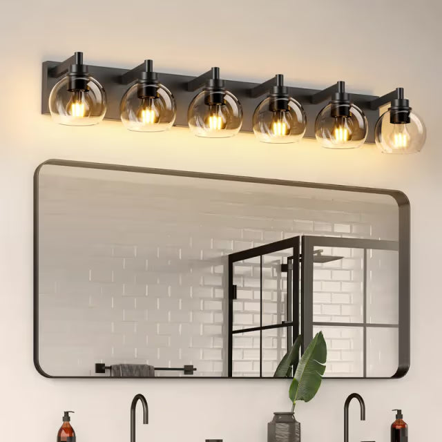 The Lucerne Globe Glass Vanity Light