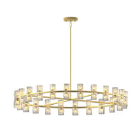 The Orion Crystal Cylinder Ring Chandelier