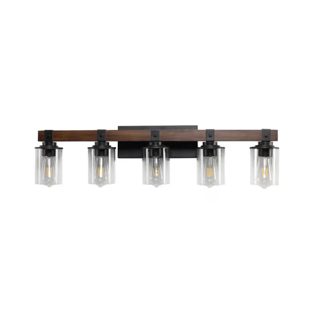 The Aspen Wood Beam Vanity Light