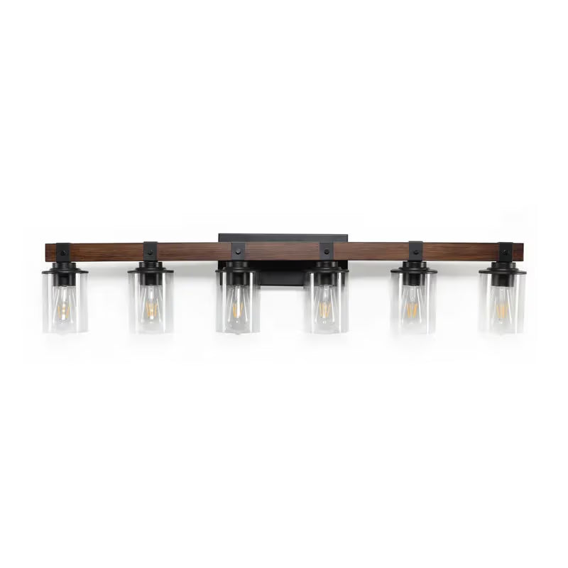 The Aspen Wood Beam Vanity Light