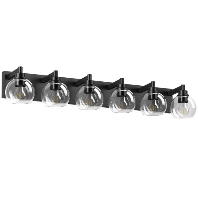 The Lucerne Globe Glass Vanity Light