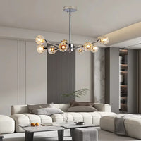 The Orion Radial Crystal Globe Chandelier