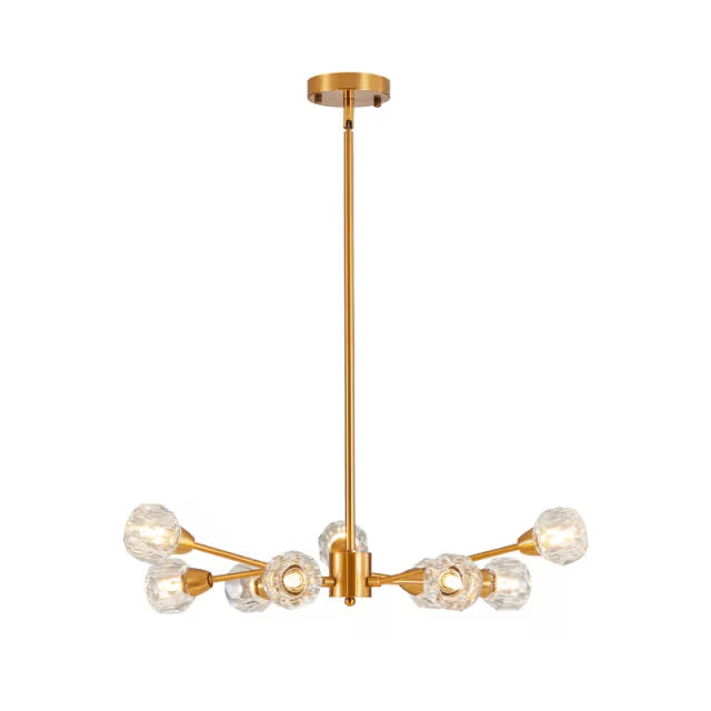 The Orion Radial Crystal Globe Chandelier
