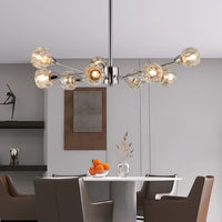 The Orion Radial Crystal Globe Chandelier