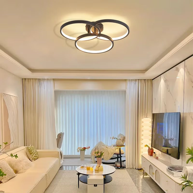 The Orion Interlocking Ring LED Ceiling Light