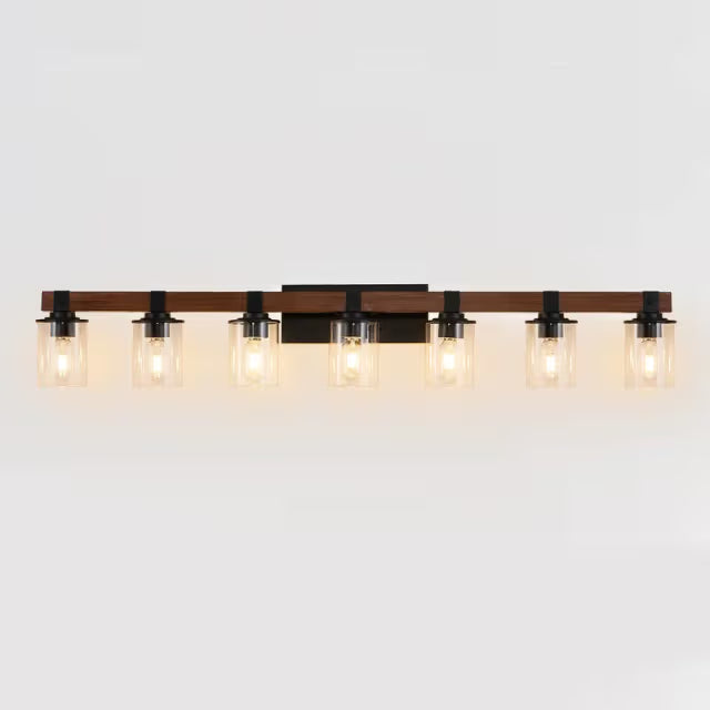 The Aspen Wood Beam Vanity Light