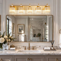 The Calisto Crystal Prism Vanity Light