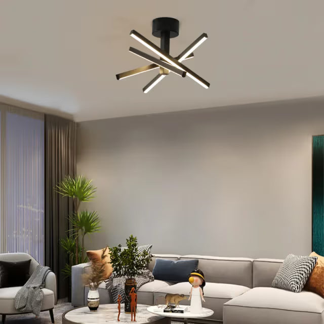 The Aurelius Kinetic Starburst LED Ceiling Light