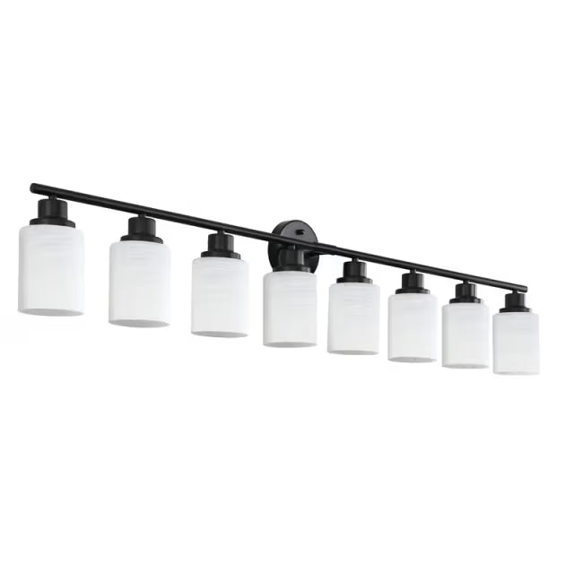 The Lucerne Frosted Cylinder Vanity Light