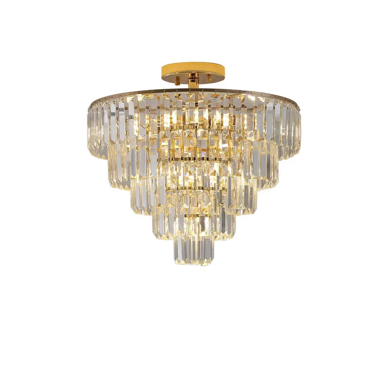 The Astoria Cascading Crystal Tier Chandelier
