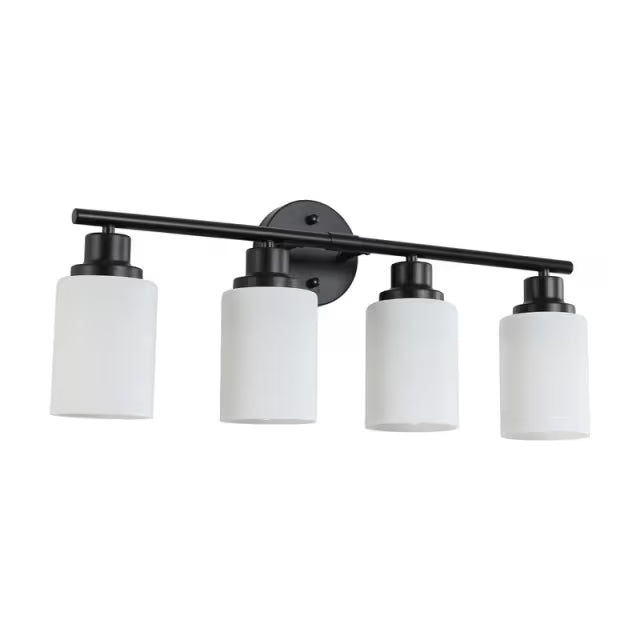 The Lucerne Frosted Cylinder Vanity Light