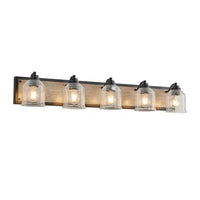 The Sorrento Seeded Glass Farmhouse Vanity Light