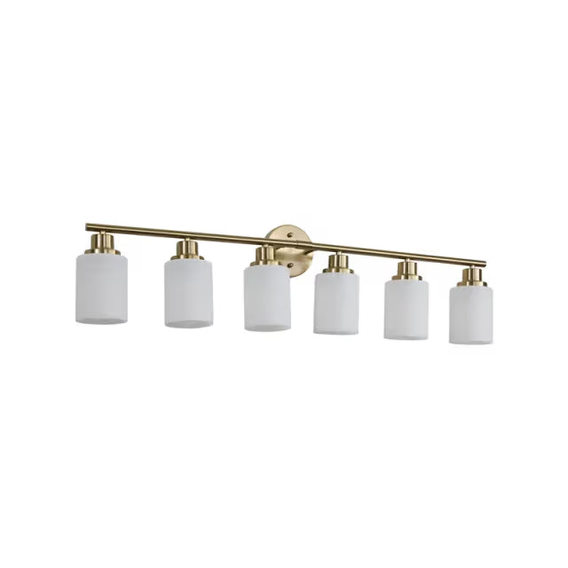 The Lucerne Frosted Cylinder Vanity Light