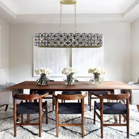 The Orion Geometric Lattice Linear Chandelier